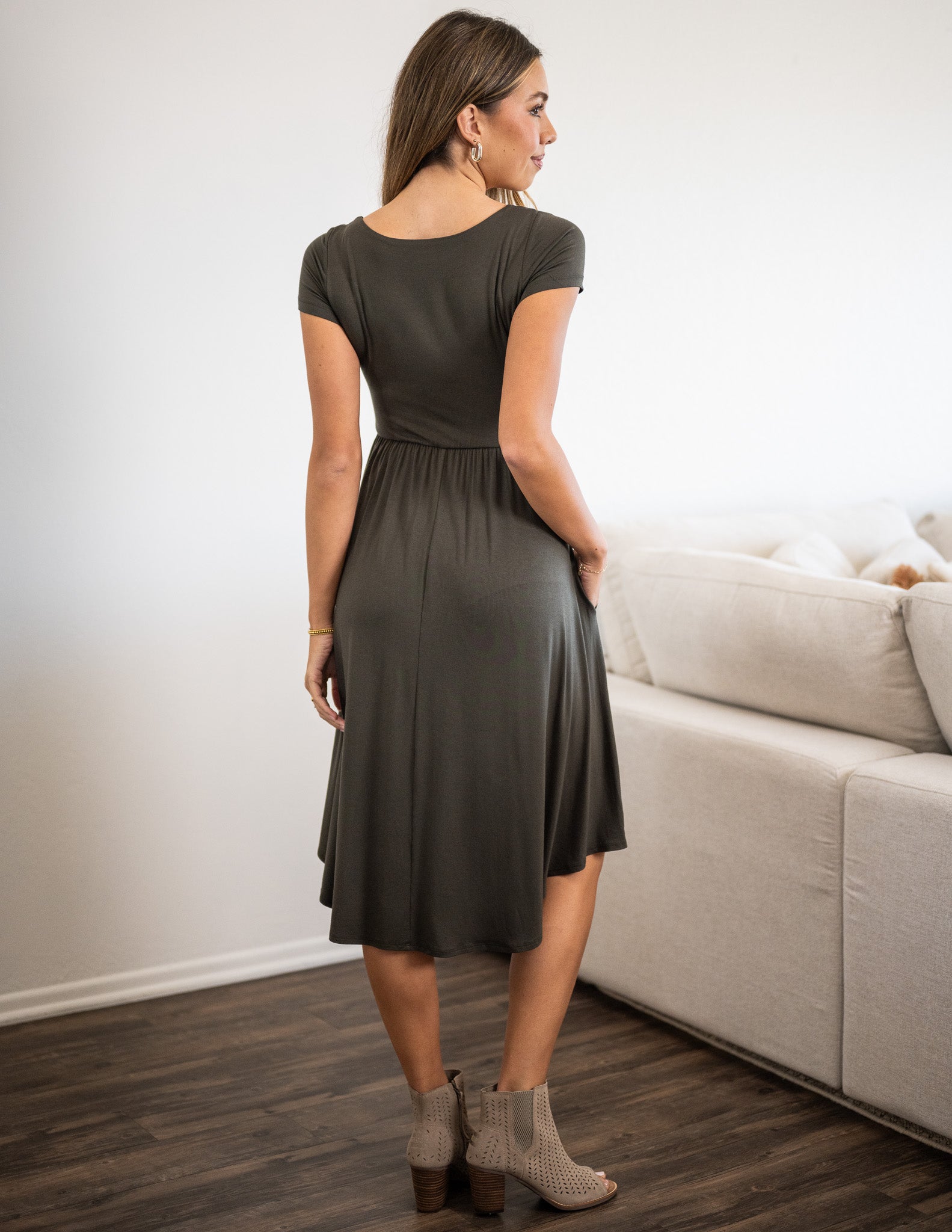 Sarah Pocket Short Sleeve Dress - Image 4