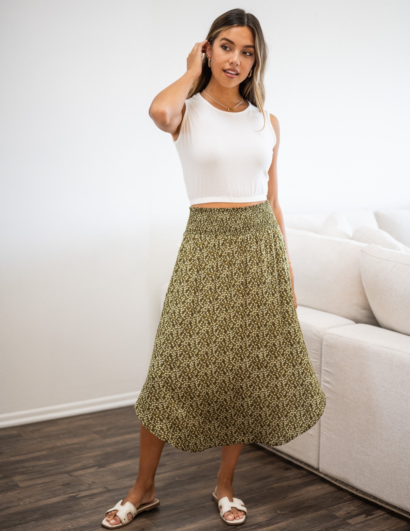 Tencel Mia Midi Skirt - Image 3