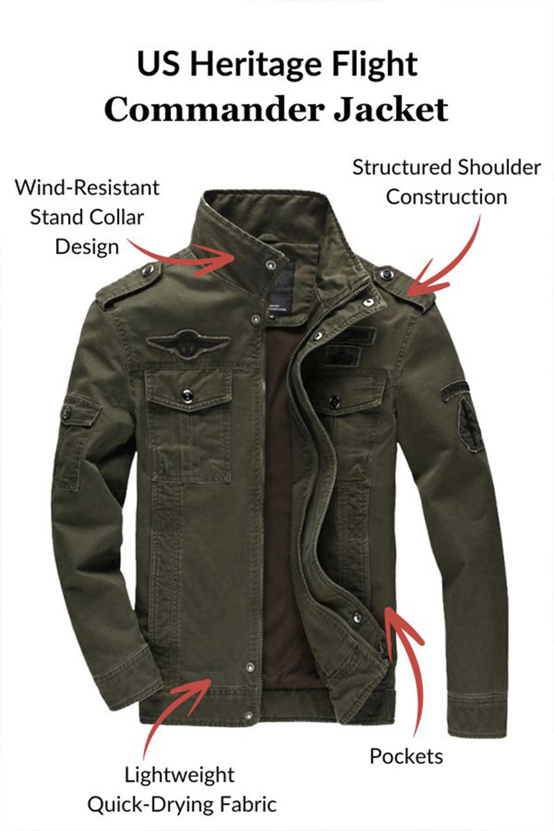 US Heritage Flight Commander Jacket - Image 2