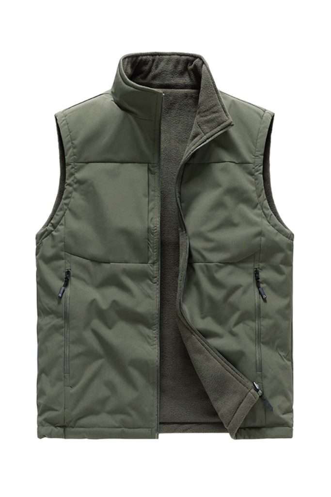 All-Season Reversible Fleece Vest