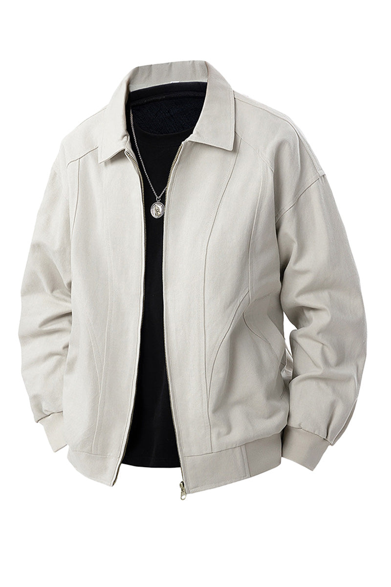 100% Cotton Vintage Style Lapel Jacket - Image 10