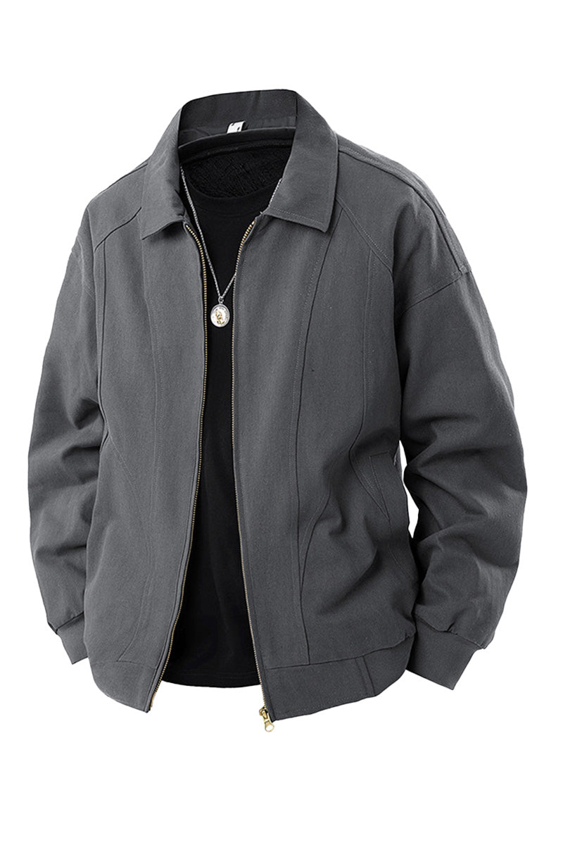 100% Cotton Vintage Style Lapel Jacket - Image 3