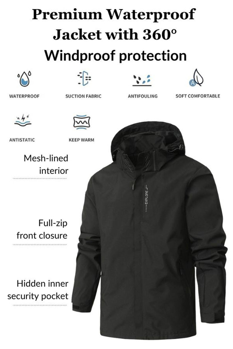 Premium Waterproof Jacket with 360 Windproof Protection - Image 2